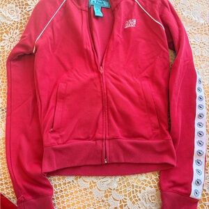Vintage Abercrombie & Fitch Women's Red Jacket